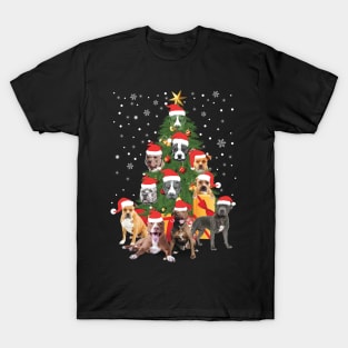 Pitbull Chirstmas T-Shirt